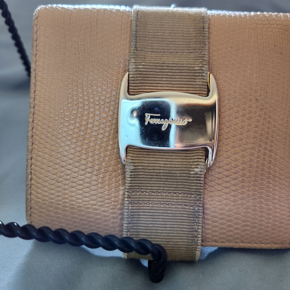 Salvatore Ferragamo Tan Leather Wallet